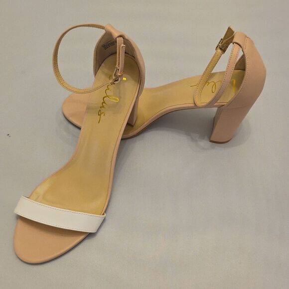 BRAND NEW LULU'S TAYLOR CHUNKY  HEEL  SANDALS - Picture 9 of 16